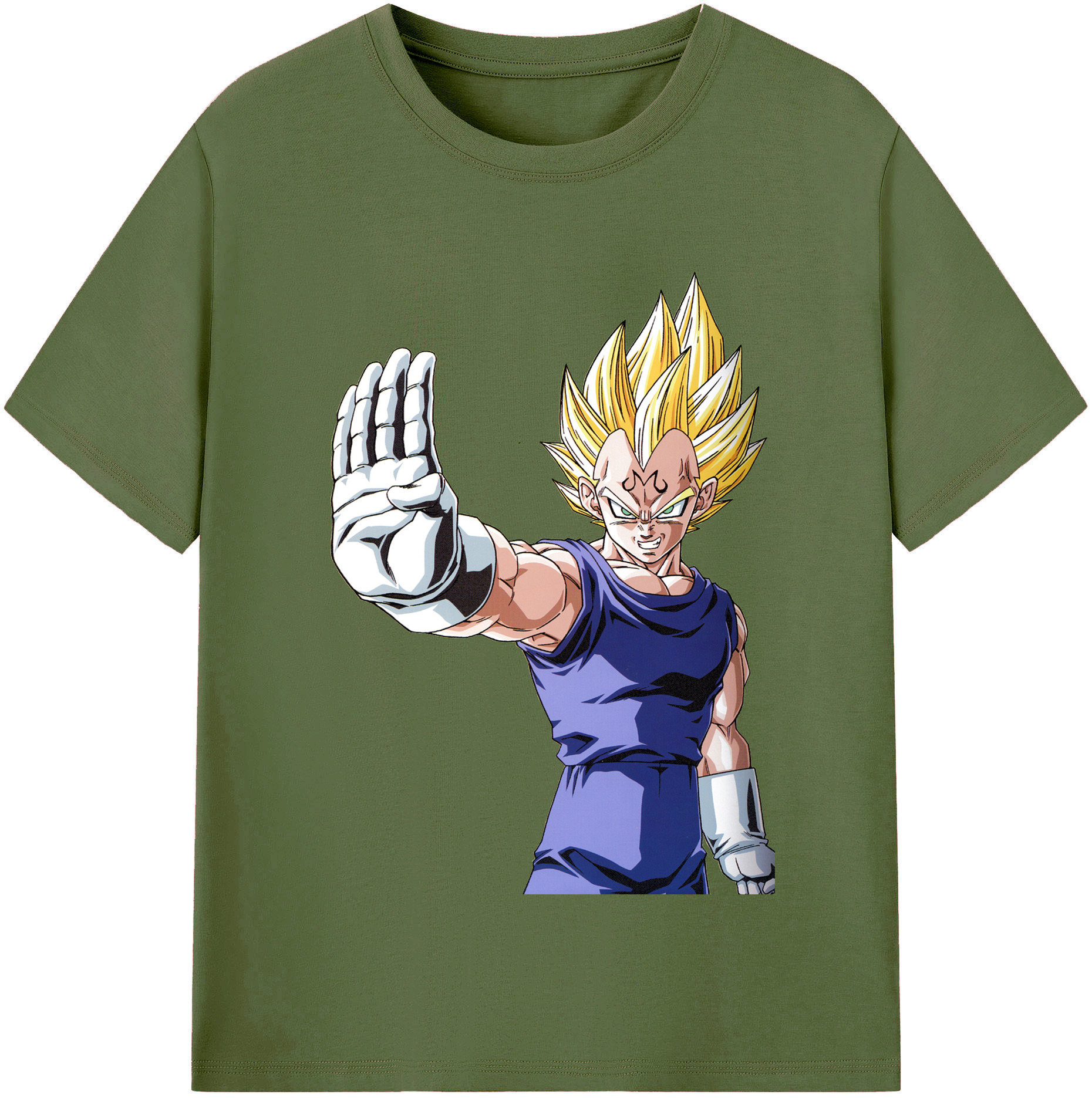 （画像用） ドラゴンボール ベジータ四世（Bejīta Yonsei）DRAGON BALL Vegeta IV 綿100％半袖Tシャツ（フロントプリント）